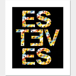 Esteves, name, surname, typography Posters and Art